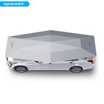 자동차 우산 덮개 캐노피 반자동 썬블록 햇빛가리개, 4.2m 반자동 블루