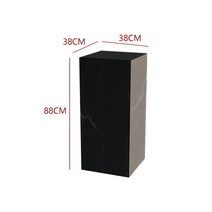 디스플레이박스 스탠드 대리석 무늬 보드 박스 전시다이 의류 매장 촬영 소품 오브제, 기본(표준), 블랙세로38x38x88