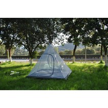 소형 티피텐트 텐티피 백패킹 돔텐트 Tipi 핫 텐트 4 인 메쉬 CZX-573 천막 브리즈 내부 10을위한 초경량, 한개옵션0