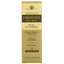 솔가 고농축 비타민 B 서브링구얼 리퀴드 액상 비타민B12 2000MCG 59ml, 1개, 기본