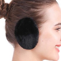 1+1 행운픽 똑딱이 귀마개 겨울 털 퍼 귀여운 끈없는 방한 귀마개