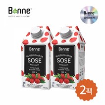 본네 프리미엄 로즈힙 퓨레 주스, 500ml, 2개