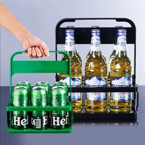 커피캐리어 캠핑 컵 배달 캔 음료수 6구 홀더 트레이, 1-커피캐리어-그린