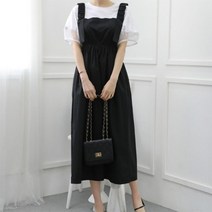 다잇템_패션 여자 살랑살랑 순면 잔주름 롱원피스