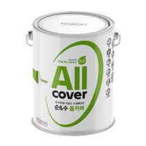노루 순앤수 올커버페인트 4L젯소 없이 내부 외부 어디에나 가능한 항균수성페인트, 유광, 화이트