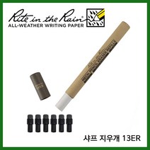 라이트인더레인 방수 볼펜 펜 방수샤프 지우개 리필 6개입 13ER
