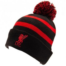 리버풀 FC 블랙 니트 스키 모자 - 정품 EPL 브랜드, One Size, Black
