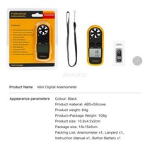 풍량 풍속 계 2in1 휴대용 미니 디지털 풍속계 온도 테스터 백라이트 측정 도구 DJI 3 드론 용, 01 Anemometer