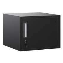 오피스 서재 잠금 금고 캐비닛 서랍 사물함, 0.9mm, 18.높이40너비45깊이40흰색