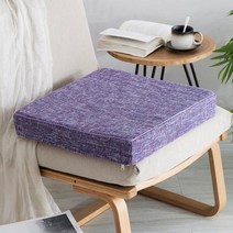 키높이 방석 베게 쿠션높은 단단한 크기 redwood be tatami thickness window can solid 소파 플러스 주문 35d 밀도 스폰지 매트 나무 의자, 자주색, 40x40cm-8cmt, purple+40x40cm-8cmT