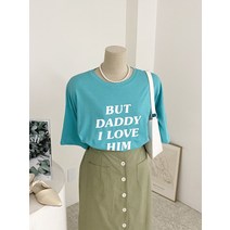 허니제이 / 1+1 알럽힘 레터링 반팔 티셔츠(4color)국내제작