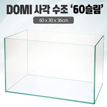DOMI 사각 수조 60 슬림 (일반) (60x30x36)우레탄매트서비스