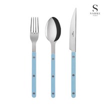 [사브르] 비스트로 커트러리 파스텔블루 디너세트 3P, 없음