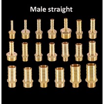 황동파이프피팅파이프피팅황동피팅 파고다 커넥터 6 8 10 12 14 16mm 호스 바브 테일 나사 1/8 1/4 3/8 1/2 BSP 황동 파이프 피팅, [04] Female Elbow, [06] 16mm Barb, [04] 1/2