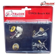 17종 클리닝브러시비트 조각기용 가죽 울 연마휠, 17종 브러시비트세트