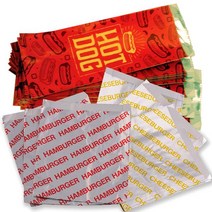 Avant Grub 889809 Retro GreaseProof Food Wrapper 300 Combo Pack. 100 Each Hamburger Cheeseburger and