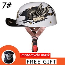 스냅백 헬멧 여름 오토바이 복고풍 승마 스쿠터 맞춤형 야구 모자 vespa yamaha kawasaki honda suzuki ktm, 7, m