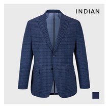 인디안 INDIAN 멀티 체크 프린트 센터벤트 자켓_MITFUXM4101