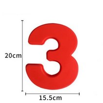 몰드 베이킹틀 4인치 8인치 숫자 케이크 실리콘, 1개