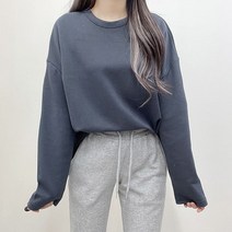 [국내제작/뽀송특양면] 4계절착용 레이어드 소프트 베이직 오버핏 박시핏 긴팔 무지 쭈리티셔츠 무지 긴팔 면티 여자 긴팔티 긴팔면티 *5컬러*