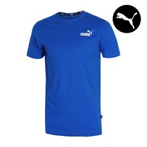 푸마 스몰로고 클래식 남자 여성 반팔티 티셔츠 블루 586668-58