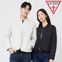 게스 MM3W9880 유니 시보리넥 물결퀼팅 패딩 점퍼