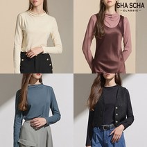 [최초가19 000원][홈쇼핑인기]샤샤 카울넥 티블라우스 1종