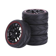 65mm 1/10 RC 레이싱 카 타이어 On Road Touring Drift Car 휠 for Tamiya TT01 TT02 XV01 TA06 PTG-2 HPI WR8 Kyos