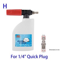 세차폼건 스노우 Karcher Elitech Daewoo Bort AR Bosche Mac 용 스노우 폼 랜스 노즐 세차 메이커 압력, 08 For Quick Plug