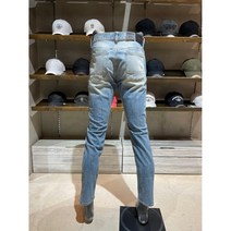 버커루 [2022 대박 특가전] 아주소량!!! [BUCKAROO JEANS] PREMIUM UP3 슬림 일자핏 바닐라틴 워싱 스크레치 포인티드 데님 청바지