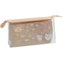 일본직발송 3. 선스타 문구(SUN-STAR STATIONERY) 선스터 문구 치이카와 펜 케이스 MITTE 미테 클리어 파, One Size, 토끼 amp; 모몬가