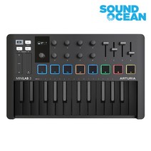 아투리아 미니랩3 MK3 마스터키보드 마스터건반, Minilab 3 Deep Black