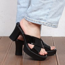 DAviva X선 가보시 뮬 여성 슬리퍼 하이힐 킬힐 샌들 국내제작