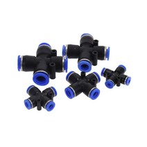 공압 피팅 PY/PU/PV/PE/HVFF/SA 공기 수도관 및 파이프 커넥터 직접 추력 4 ~ 12mm 플라스틱 호스 퀵 커플, 05 PZA_03 Tube 8mm