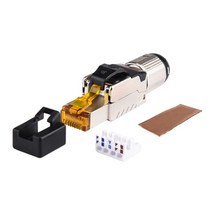 산업용 Cat6A Cat7 Cat8 툴리스 필드 종단 플러그 차폐 RJ45 빠른 설치 커넥터 크림핑 도구 필요 없음, Cat8 (metal boot)_1 pcs