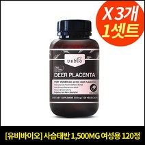 유비바이오 사슴태반 1 500mg 여성용 120정X3통 (11045)