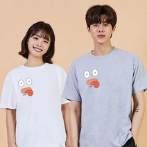 키밍 더워 매워 기절 표정 재밌는티 귀여운반팔티