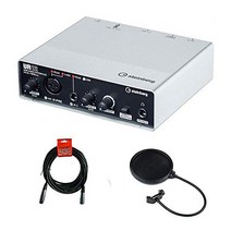 Steinberg 스테인버그 UR12 - XLR-XLR 케이블 및 Pop 필터 번들을 포함한 USB 오디오 인터페이스