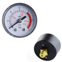 공기 압축기 공압 유압 유체 압력 게이지 0-12Bar/0-170PSI