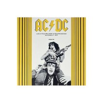 LP판 미국 Ac Dc Live At Old Waldorf In San Francisco 1977년 9월 3일 빨간 레코드판