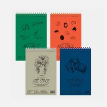 양지 아트스페이스 드로잉북 B5 80매 182x257mm 스케치북 캘리그라프 무지노트, 색상랜덤