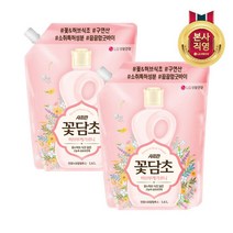LG 생활건강 샤프란 꽃담초 섬유유연제 연꽃 리필 1.6L x 2개, 단품없음