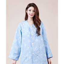 케어웨어 ﻿CW-3286 블루 플라워/쟈가드 환자복