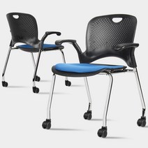 튼튼한 편한 사무실 통풍 스펀지 의자 회의용 오피스, 일반의자 C타입 레드c8