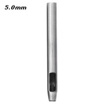 공구 도구 호환 가죽 공예 RORGETO 구멍 중공 펀치 커터 0.5mm-5mm 벨트 라운드 스틸 시계 밴드 펀처 193479, 5mm