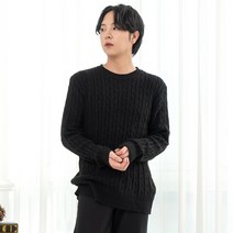 제니 꽈배기 라운드 니트