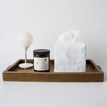 [천삼백케이] [메이메이] LIN02 린넨 티슈커버 미니 (화이트), 단품