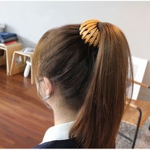 만두헤어핀 올림머리 연예인머리 올가미 반묶음