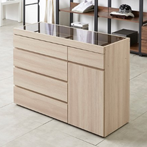 드레스룸 아일랜드서랍장 4단 투명 고급 명품 액세서리 보관함, 본상품선택, 멀바우