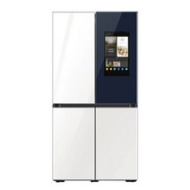 삼성 비스포크 4도어 프리스탠딩 패밀리허브 RF85B95H2APN (840L 글램화이트)